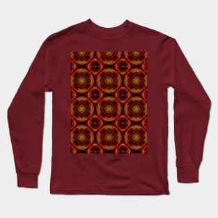 Warm Plaid Rings Long Sleeve T-Shirt